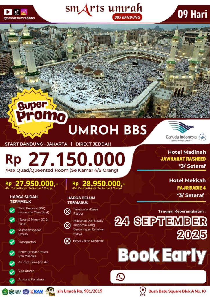 Super Promo Umroh 24 September 2025 by Smarts Umroh