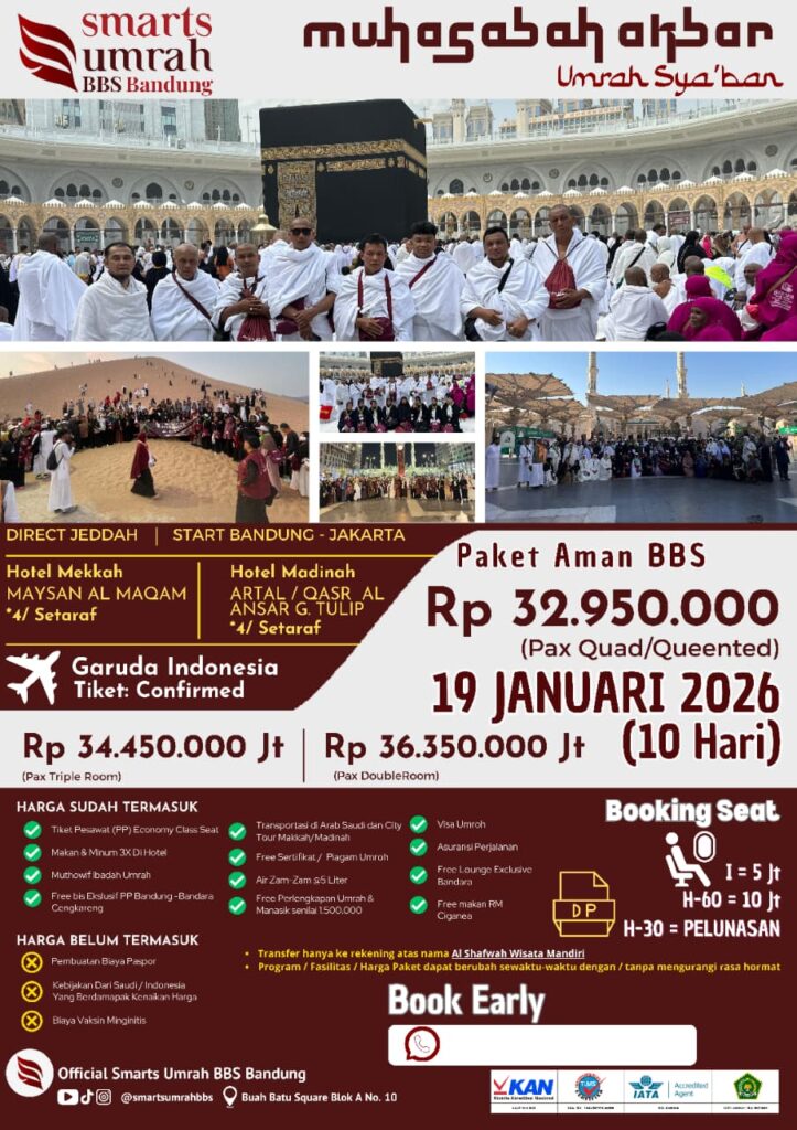 Musahabah Akbar Umroh Sya'ban 19 Januari 2026 bersama Smarts Umrob BBS